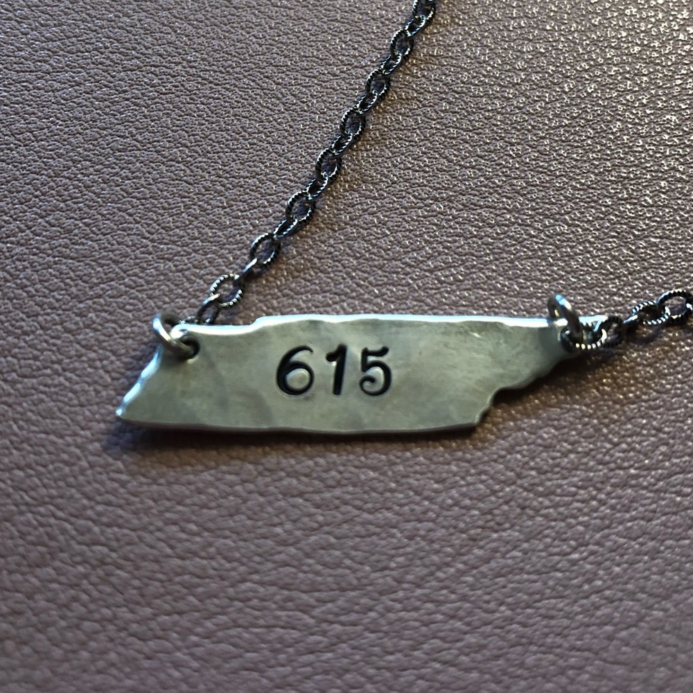 Sterling Silver 615 Tennessee necklace